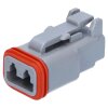 Kalitec KALI-1202 DEUTSCH DT Steckverbinder Set 2 polig wasserdicht IP68 für KFZ, Motorrad AWG 18-14