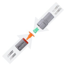 Conjunto de conectores KALI-1204 DEUTSCH DT de 4 pinos
