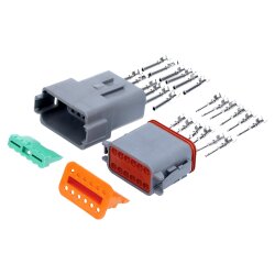 Kalitec KALI-1212 DEUTSCH DT Steckverbinder Set 12 polig...