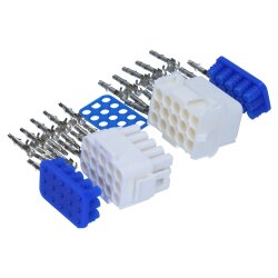 Kalitec KALI-1115 通用 MATE-N-LOK 套装 15 针密封插头外壳 带密封圈的插座外壳