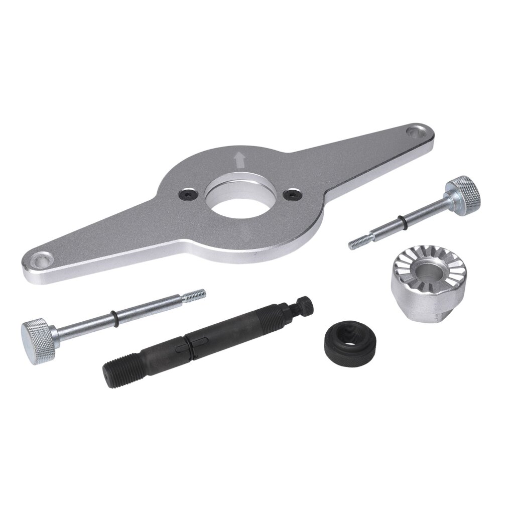 SW-Stahl 10577L TiraPuleggia Universale Con Coni E Adattatori: Attrezzo Per Estrazione Pulegge, In Valigetta Plastica