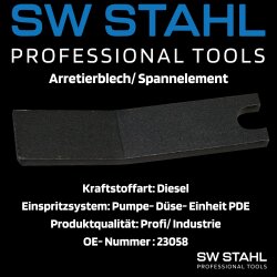 SW-Stahl 26081L Tôle darrêt, élément de serrage