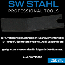 SW-Stahl 26081L bloķēšanas plāksne, iespīlēšanas elements