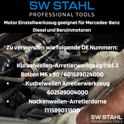 SW-Stahl 26044L Motor Einstellwerkzeugsatz, Mercedes-Benz, 6-teilig