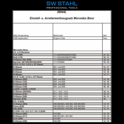 SW-Stahl 26044L Motor Einstellwerkzeugsatz, Mercedes-Benz, 6-teilig