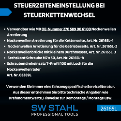 SW-Stahl 26165L Motor Einstellwerkzeugsatz,...