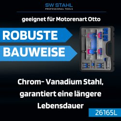 SW-Stahl 26165L Motor Einstellwerkzeugsatz, Mercedes-Benz, 15-teilig