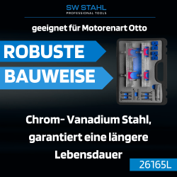 Set instrumente de reglare a motorului SW-Stahl 26165L, Mercedes-Benz, 15 piese