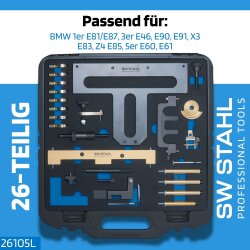 Conjunto de ferramentas de ajuste de motor SW-Stahl 26105L, BMW, 26 peças