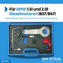 SW-Stahl 26191L 发动机调节工具套装，BMW/Mini，10 件