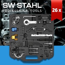 Conjunto de ferramentas de ajuste de motor SW-Stahl 26053L, Opel