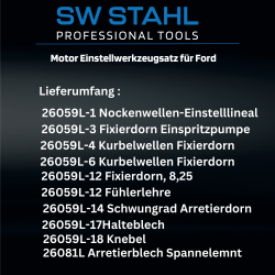 SW-Stahl 26059L 发动机调整工具套装，24 件