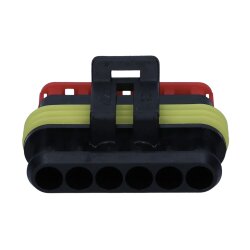 AMP 0-0282090-1 Superseal sockelhus 6-stift