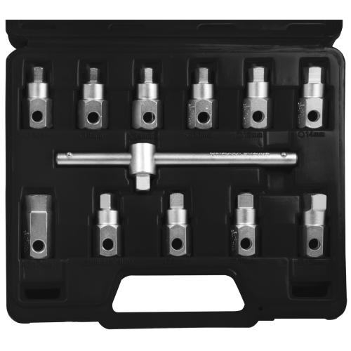 SW-Stahl 03015L oljeservicenyckelset, universal, 12 delar