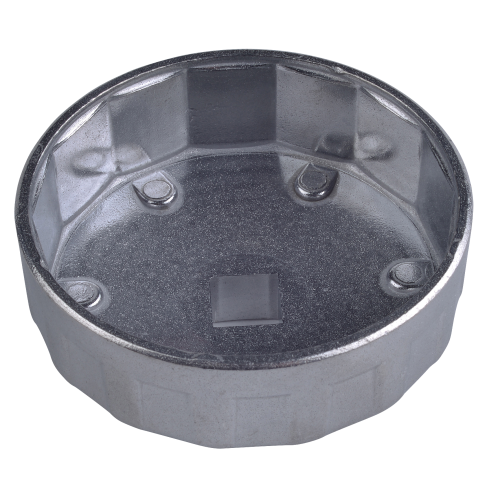 SW-Stahl 08450-74/15-1 Clé pour filtre à huile, alu, entraînement 1/2, 74 mm, 15 arêtes