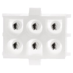 V2211610 UP-Lok Stiftsockel 6-polig