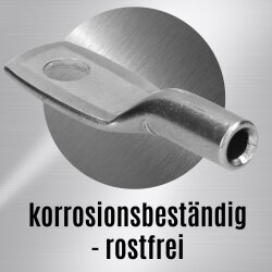 Kalitec ER06-4 nerūdijančio plieno vamzdžio kabelio antgalis V4A 1,5-2,5 mm² M4