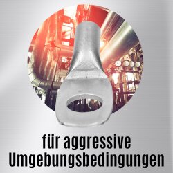 Προεξοχή καλωδίου σωλήνα από ανοξείδωτο χάλυβα Kalitec ER06-6 V4A 1,5-2,5 mm² M6