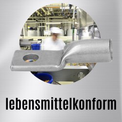 Kalitec ER5-6 cap de cablu din oțel inoxidabil V4A 25mm² M6