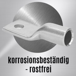 Kalitec ER7-6 Edelstahl-Rohrkabelschuh V4A 35mm² M6
