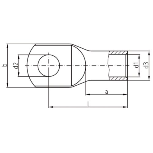 Kalitec ER7-8 Kabelschuh V4A Edelstahl, 10 Stück, 35mm², M8 Anschluss – Rostfrei & Hitzebeständig Für Industrie Und Außenbereich