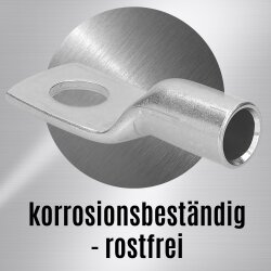 Kalitec ER7-10 cap de cablu din oțel inoxidabil V4A 35mm² M10