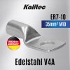 Kalitec ER7-10 Edelstahl-Rohrkabelschuh V4A 35mm² M10