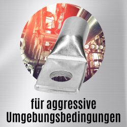 Kalitec ER10-8 Edelstahl-Rohrkabelschuh V4A 50mm² M8