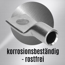 Kalitec ER10-8 Edelstahl-Rohrkabelschuh V4A 50mm² M8