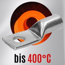 Terminal de cabo tubular de aço inoxidável Kalitec ER10-10 V4A 50mm² M10