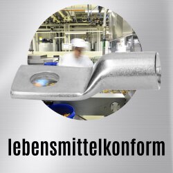 Terminal de cabo tubular de aço inoxidável Kalitec ER10-10 V4A 50mm² M10