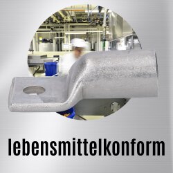 Kalitec ER19-8 paslanmaz çelik boru kablo pabucu V4A 95mm² M8