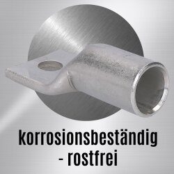 Kalitec ER19-8 paslanmaz çelik boru kablo pabucu V4A 95mm² M8