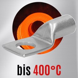 Kalitec ER19-16 paslanmaz çelik boru kablo pabucu V4A 95mm² M16