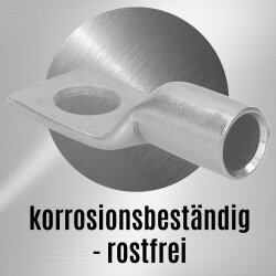 Kalitec ER19-16 paslanmaz çelik boru kablo pabucu V4A 95mm² M16