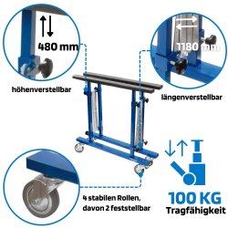 Cadru multifuncțional SW-Stahl 20340L, capacitate de încărcare 100 kg