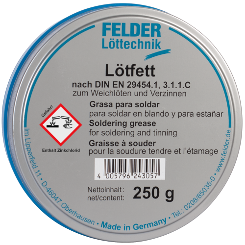 SW-Stahl 62052L Lötfett 250g, nach DIN EN29454-1