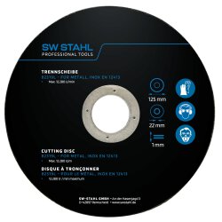 SW-Stahl 82319L Trennscheibe für Metall, 125 x 1,0 x...