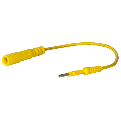 SW-Stahl 32225L-8 testkabelplugg 2,1 mm, gul, 195 mm