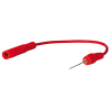 SW-Stahl 32225L-14 testni kabel s punkcijsko iglo, rdeč, 220 mm