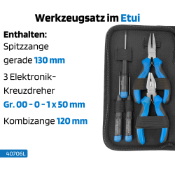 SW-Stahl 40706L Feinmechanikerwerkzeugsatz, 10-teilig