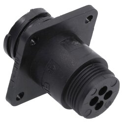 AMP 0-0182917-1 CPC Boîtier de réception pour contacts mâles 4 pôles I Prise murale