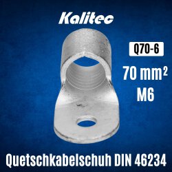 Kalitec Q70-6 Quetschkabelschuh nach DIN 46234 70mm² M6