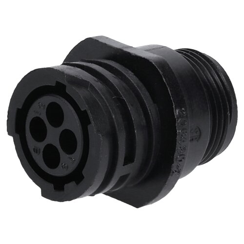 AMP 0-0206430-2 CPC-hus for stikkontakter 4-pins I-kabeluttak