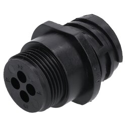AMP 0-0206430-2 CPC-hus for stikkontakter 4-pins I-kabeluttak