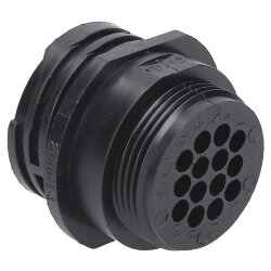 AMP 0-0206043-3 Caixa CPC para contatos de soquete Soquete de cabo I de 14 pinos