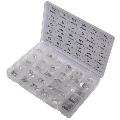 SW-Stahl S8143 Dichtring-Sortiment, Aluminium, 300-teilig