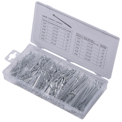 SW-Stahl S8048 cotter pin assortment, 555 pieces, straight