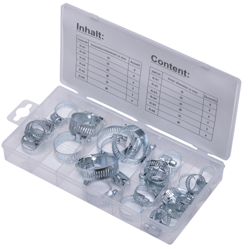 SW-Stahl S8055 Schlauchklemmen-Sortiment, 26-teilig