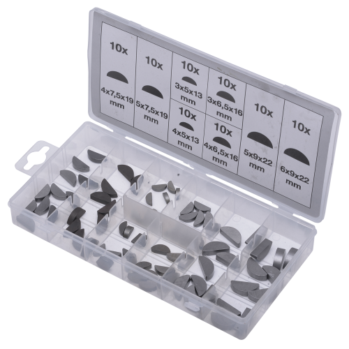 Sortiment pružinových klínů SW-Stahl S8064, 80 kusů